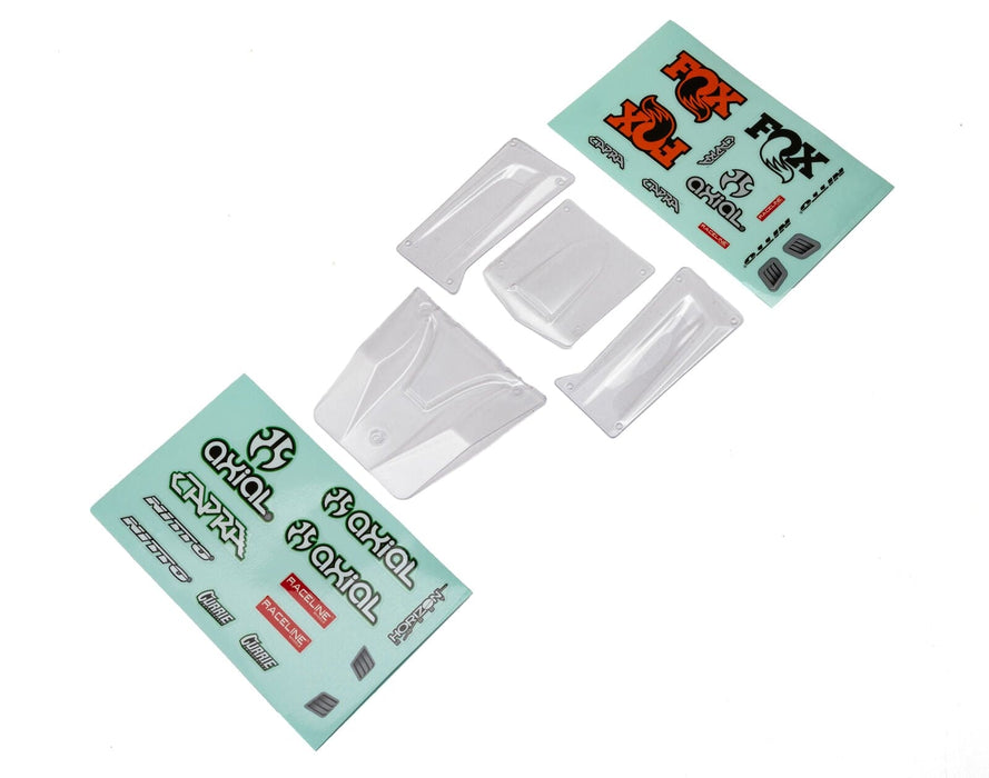 AXI210001 Body Panel Set, Clear, Capra: UTB18