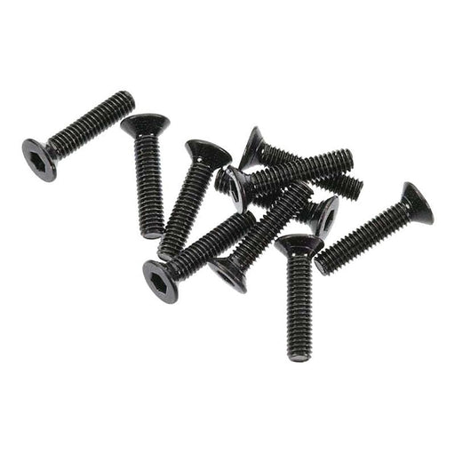 AXA0055 Flat Head Screw M2.6x12mm, Black (10)
