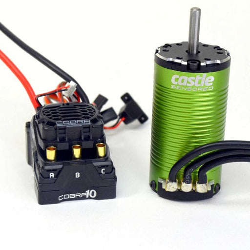 CSE010-0174-12 Cobra 10 Electronic Speed Control & 1412-2100KV Sensored Motor Combo, 5mm Shaft