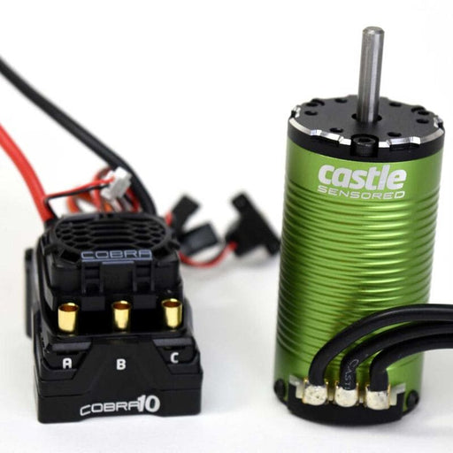 CSE010-0174-14 Cobra 10 Electronic Speed Control & 1412-3200KV Sensored Motor Combo, 5mm Shaft
