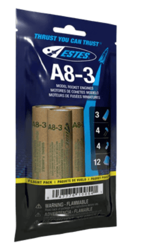 EST10054 Estes Rockets A8-3 - Bagged