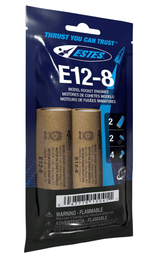 EST10041 Estes Rockets E12-8 (3 ea) - Bagged