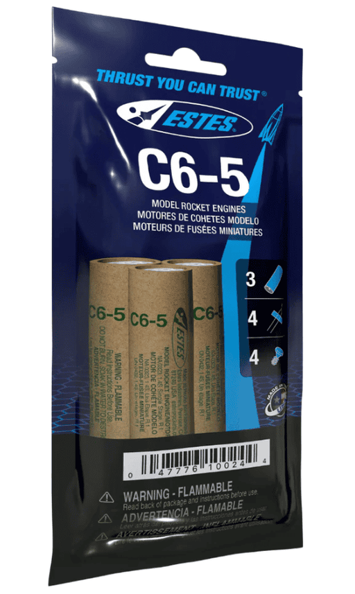 EST10024 Estes Rockets C6-5 (3 ea) - Bagged