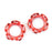 DTX2822 Clip-Lock Wheel Face Red Chrome for Ripper 2.8" Wheel (2)