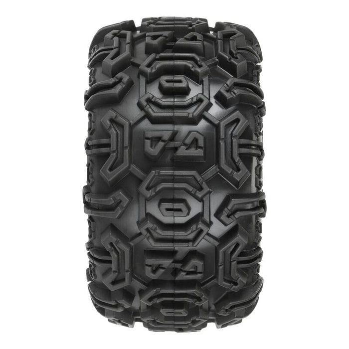 DTX564310 1/10 Warthog F/R 2.8" Monster Truck Tires MTD 12mm Black Ripper (2)