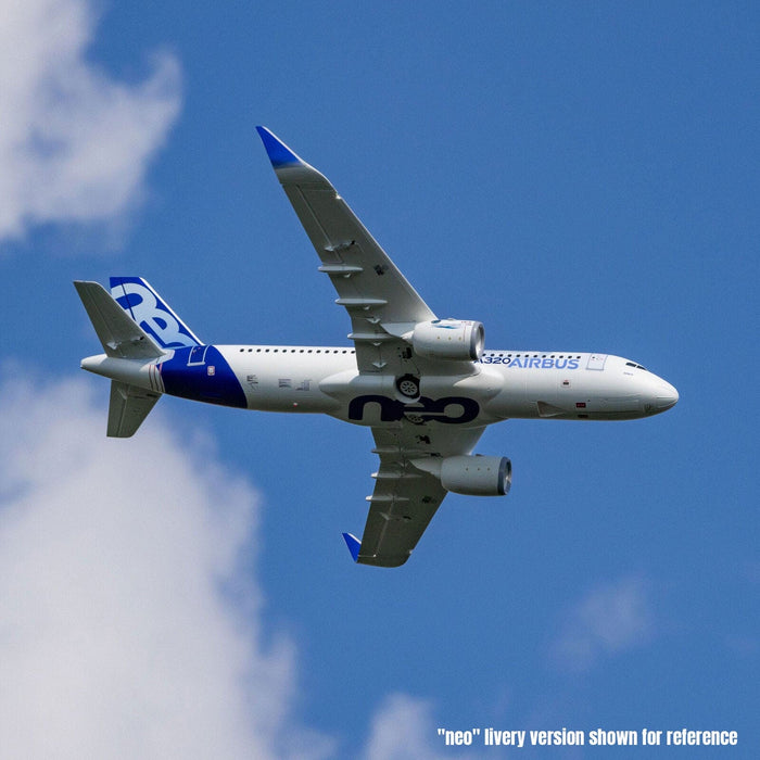 EFL-1495 Airbus A320neo Twin 64mm EDF BNF Basic with AS3X+ and SAFE Select, Base White