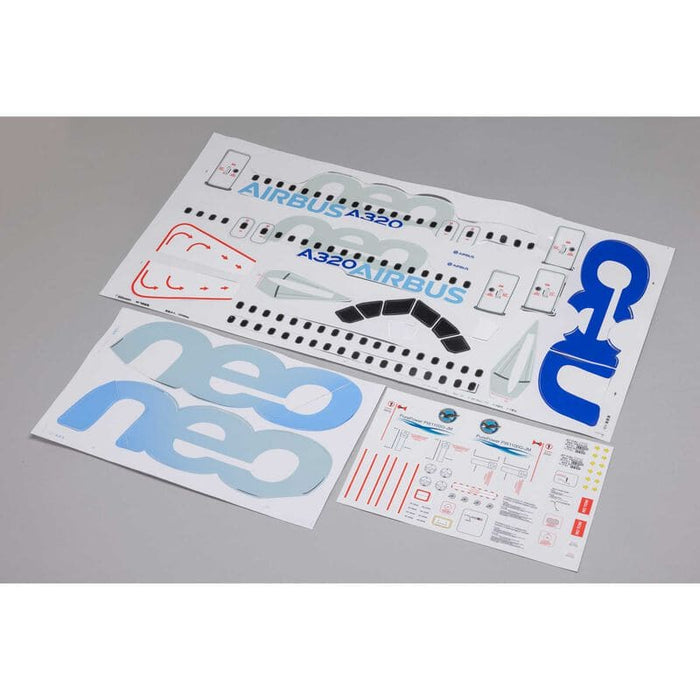 EFL-2553 Decal Set: Airbus A320 1.5m Airliner 64mm EDF Jet