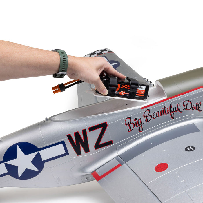 EFL-3359 E-Flite P-51D Mustang Big Beautiful Doll 1.5m BNF AS3X+ SAFE