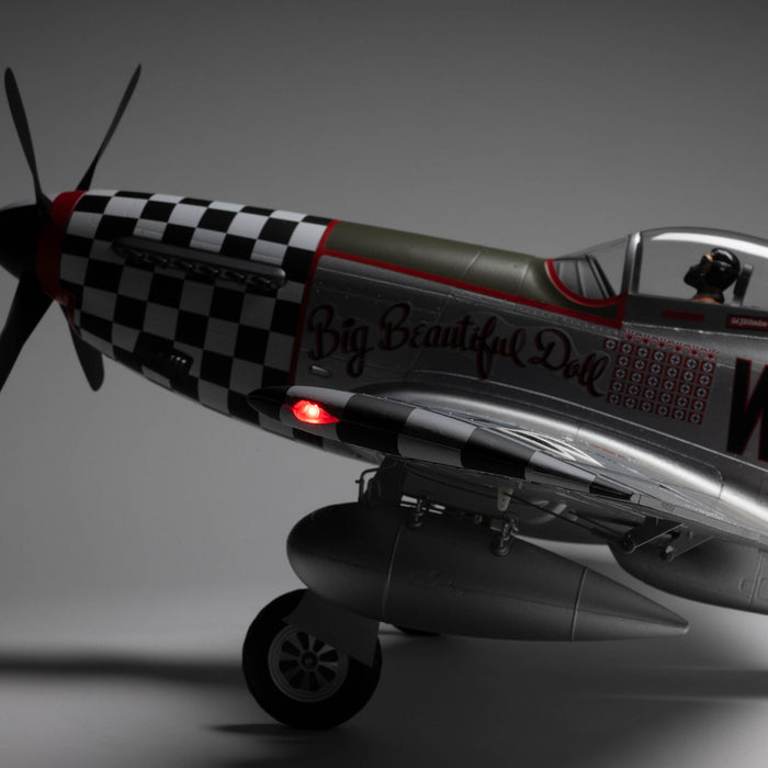 EFL-3359 E-Flite P-51D Mustang Big Beautiful Doll 1.5m BNF AS3X+ SAFE