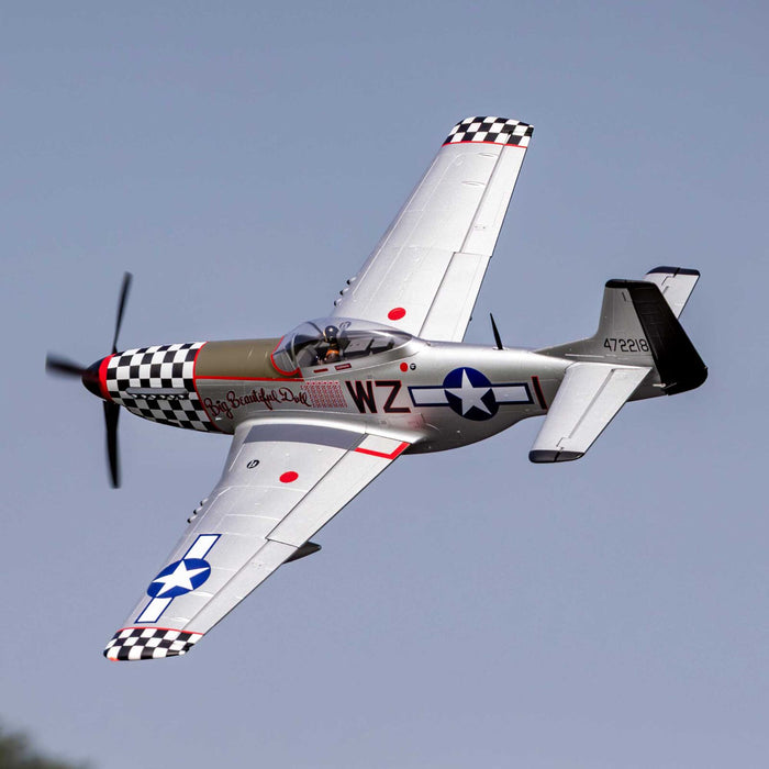 EFL-3359 E-Flite P-51D Mustang Big Beautiful Doll 1.5m BNF AS3X+ SAFE