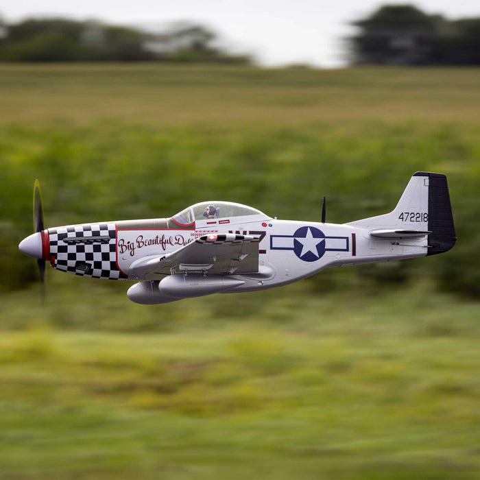 EFL-3359 E-Flite P-51D Mustang Big Beautiful Doll 1.5m BNF AS3X+ SAFE