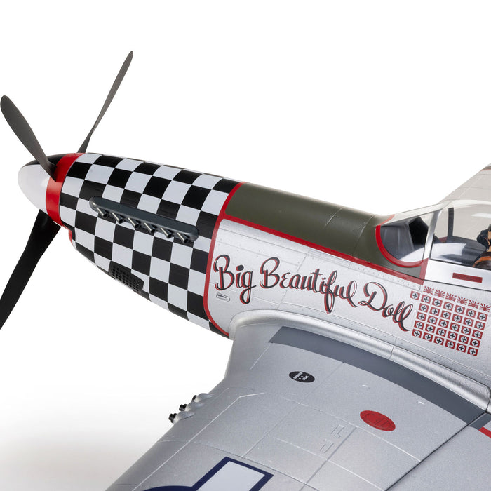EFL-3359 E-Flite P-51D Mustang Big Beautiful Doll 1.5m BNF AS3X+ SAFE