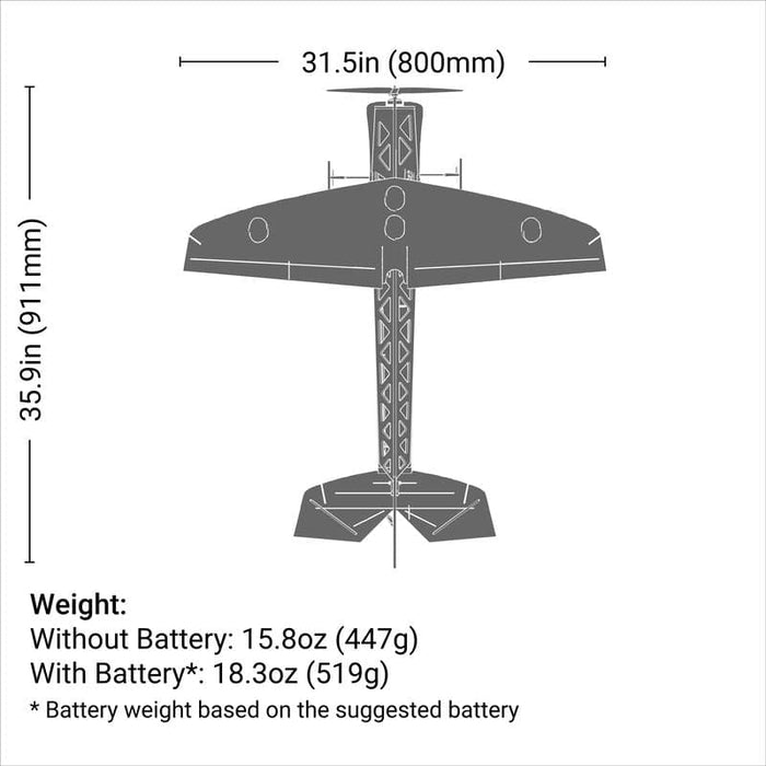 EFL02950 4-Site 3D FF (Flat Foamy) 800mm BNF Basic with AS3X+ and SAFE Select  ** Needed to Complete # SPMX8503S30 , SPMXC2050 & SPMXCA320