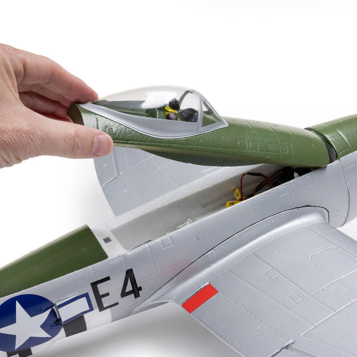 EFL07050 E-Flite Micro P-47 Thunderbolt 625mm w/Retracts BNF Basic