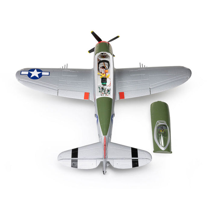 EFL07050 E-Flite Micro P-47 Thunderbolt 625mm w/Retracts BNF Basic