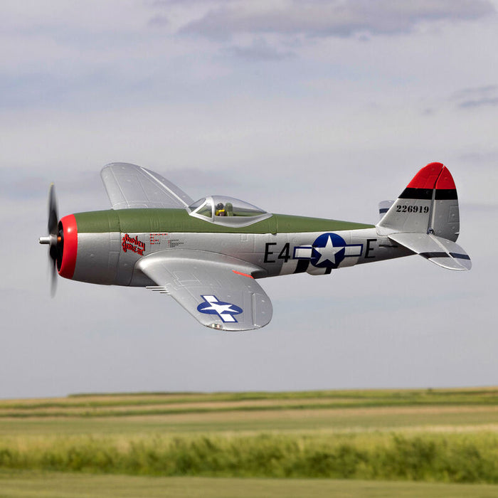 EFL07050 E-Flite Micro P-47 Thunderbolt 625mm w/Retracts BNF Basic