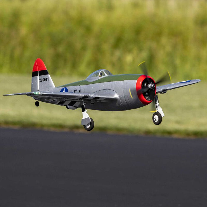 EFL07050 E-Flite Micro P-47 Thunderbolt 625mm w/Retracts BNF Basic