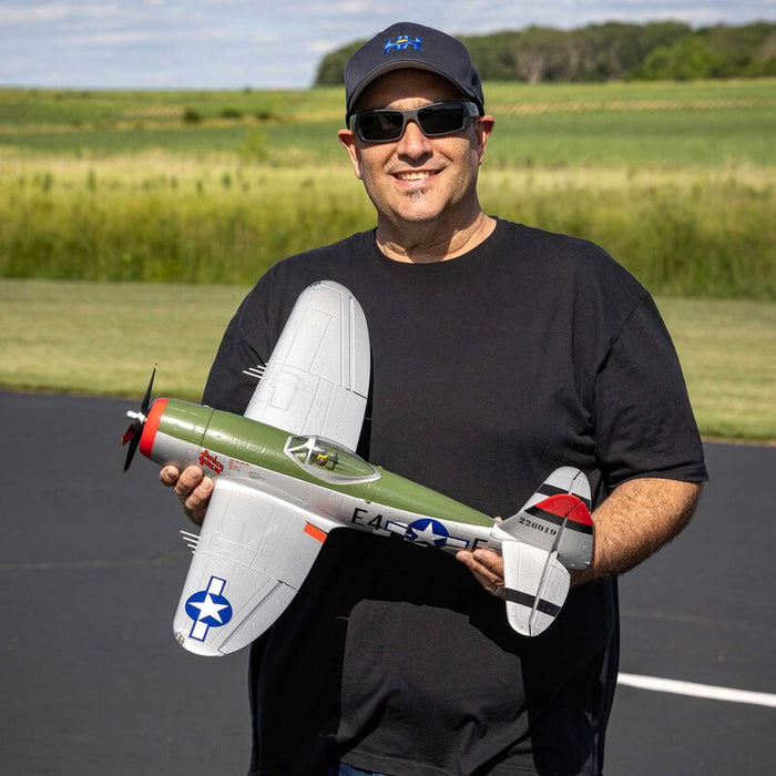 EFL07050 E-Flite Micro P-47 Thunderbolt 625mm w/Retracts BNF Basic