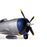 EFL08450 P-47 Razorback 1.2m BNF Basic with AS3X & SAFE Select