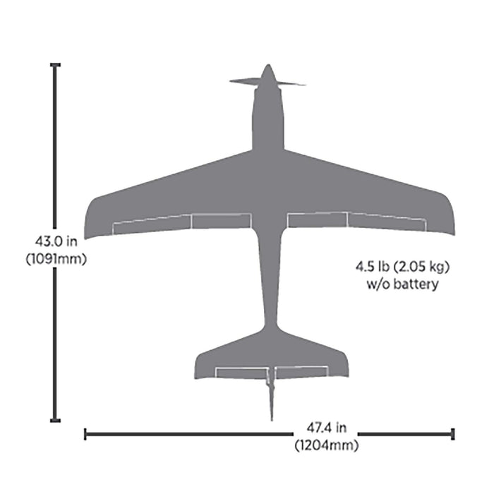 EFL120050 E-Flite V1200 1.2m BNF Basic with AS3X+ and SAFE Select