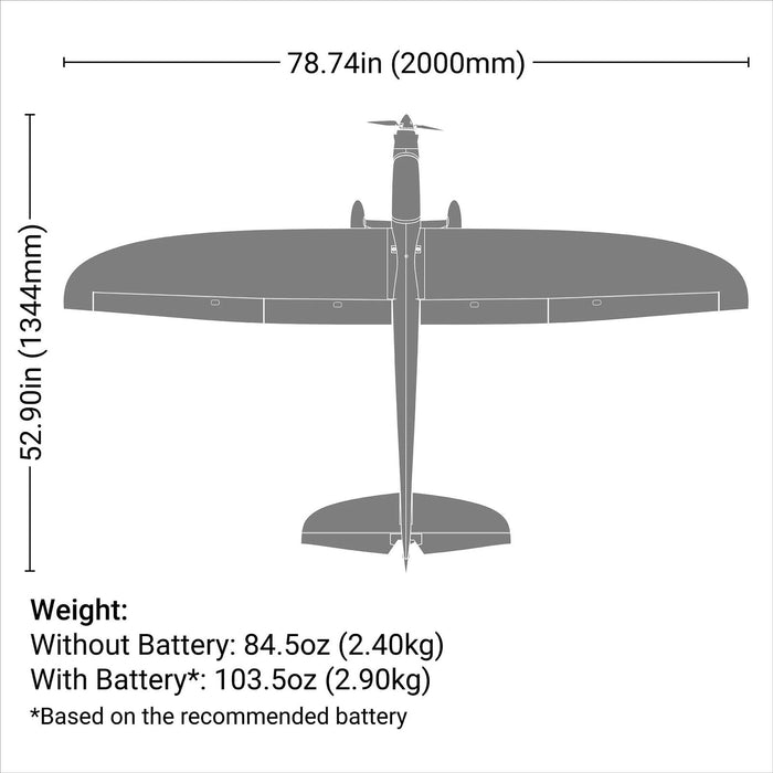 EFL32250 E-Flite Conscendo 2.0m BNF Basic with AS3X+ and SAFE Select qty1