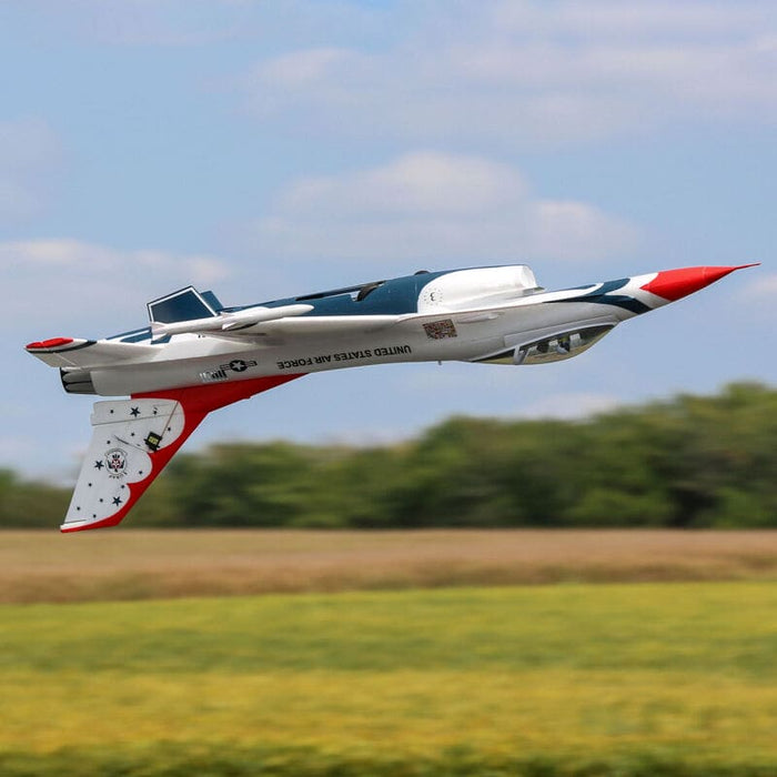 EFL178500  F-16 Thunderbirds 70mm EDF Jet BNF Basic with AS3X and SAFE Select
