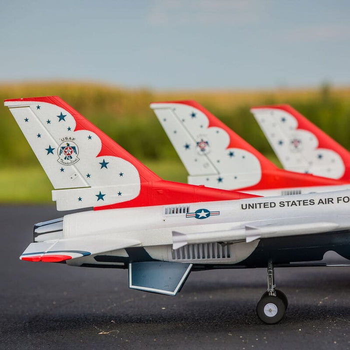 EFL178500  F-16 Thunderbirds 70mm EDF Jet BNF Basic with AS3X and SAFE Select***By ordering from the sale, it is final sale