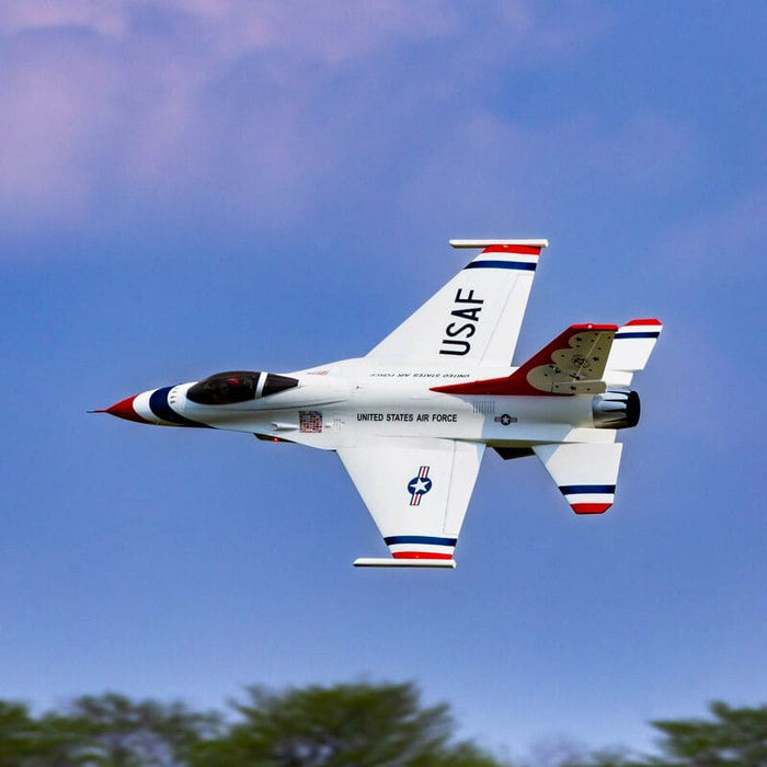 EFL87950 F-16 Thunderbirds 80mm EDF BNF Basic with AS3X and SAFE Select