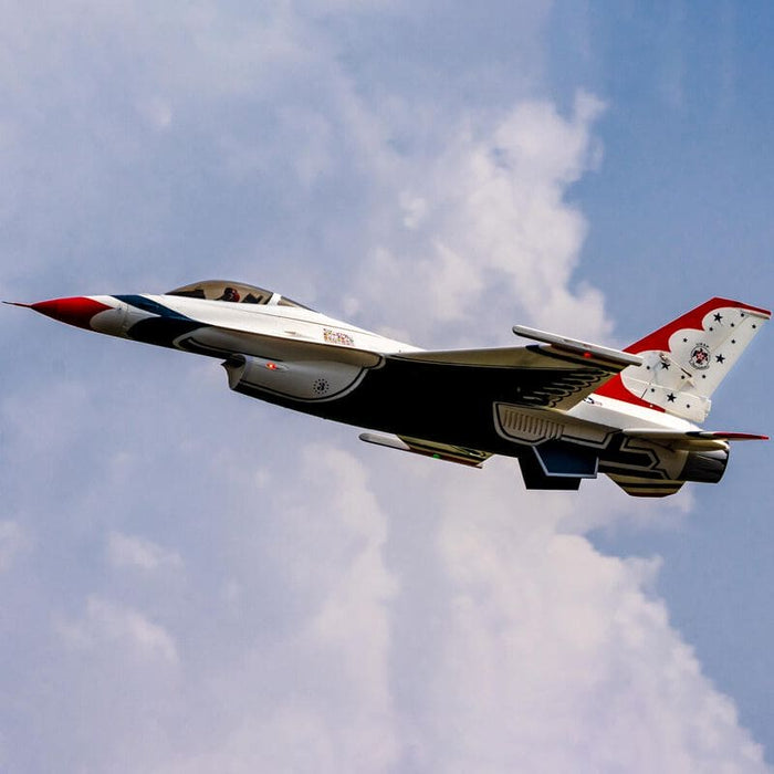 EFL87950 F-16 Thunderbirds 80mm EDF BNF Basic with AS3X and SAFE Select