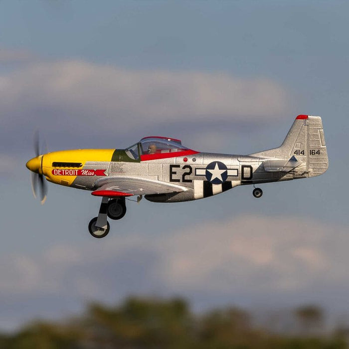 EFLU7350 UMX P-51D Mustang  Detroit Miss BNF Basic with AS3X and SAFE Select