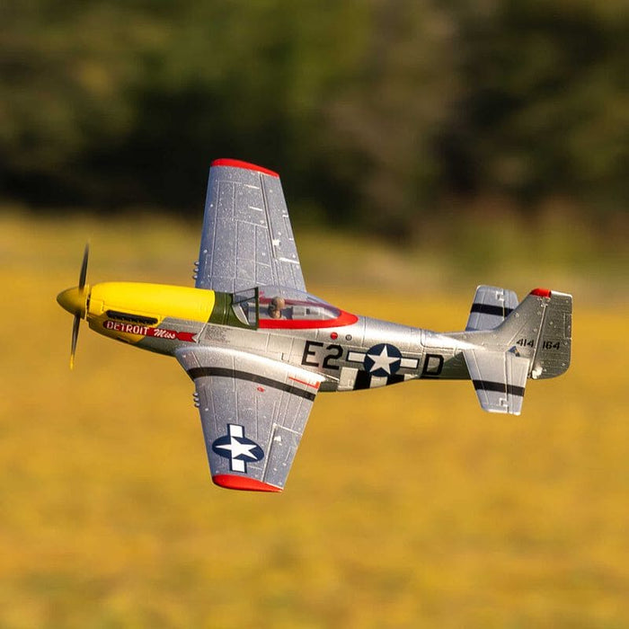 EFLU7350 UMX P-51D Mustang  Detroit Miss BNF Basic with AS3X and SAFE Select