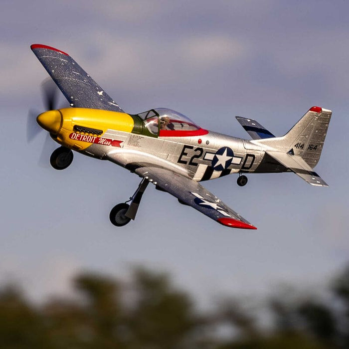EFLU7350 UMX P-51D Mustang  Detroit Miss BNF Basic with AS3X and SAFE Select