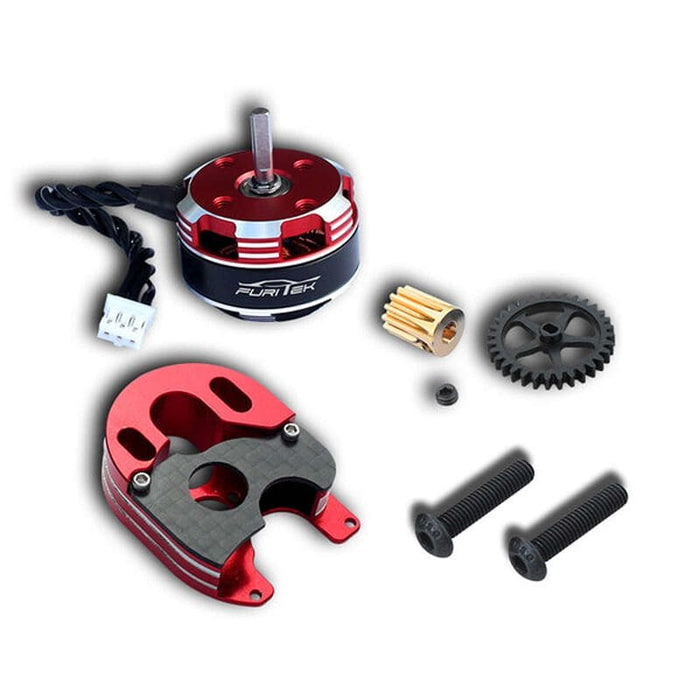 FRU2106 Ultimate Plus Brushless Conversion Kit, 2204 Motor, CNC Motor Mount, Spur and Pinion: SCX24