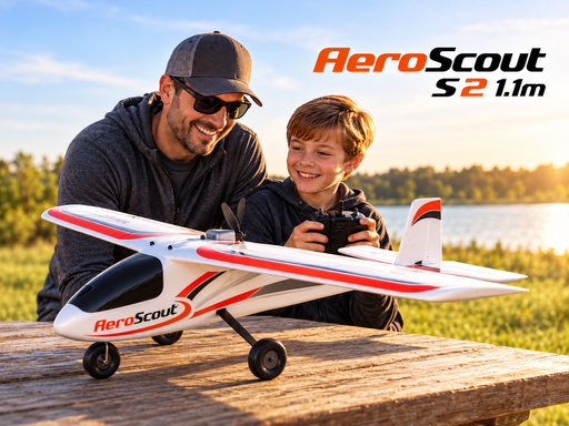 HBZ380001 AeroScout S 2 1.1m RTF Basic with SAFE   ---  *FOR THIS THE EXTRA BATTERY PART NUMBER IS SPMX223S30