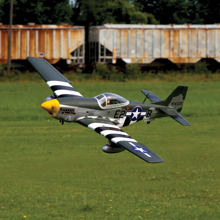 HAN2820BR Hangar 9 P-51D Mustang 20cc ARF w/ E-Flite Retract Combo