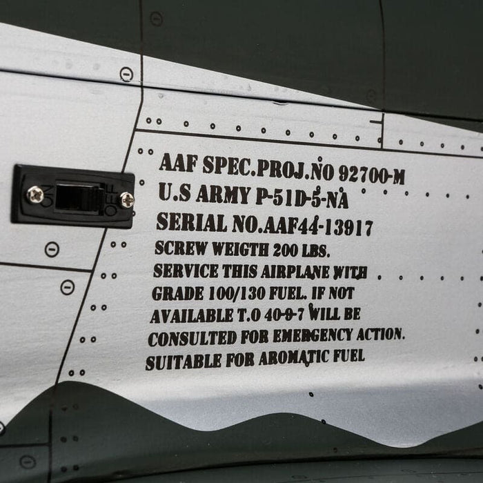 HAN2820B Hangar 9 P-51D Mustang 20cc ARF Version