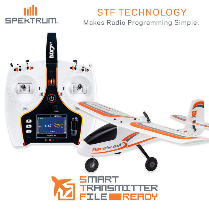 HBZ385002 HobbyZone AeroScout S 2 1.1m BNF Basic with SAFE