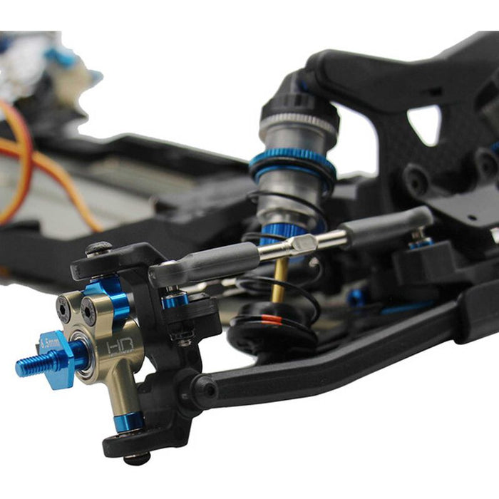 HRAAB721H3 Hot Racing 3mm Aluminum Adjustable KPI Steering Block Set, 1/10 Team Associated RC10B7/ RC10B7D