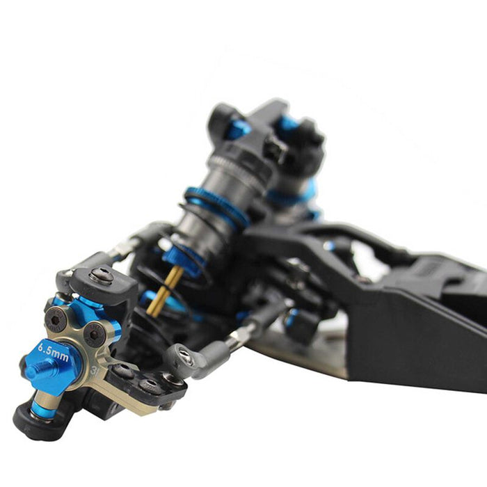 HRAAB721H3 Hot Racing 3mm Aluminum Adjustable KPI Steering Block Set, 1/10 Team Associated RC10B7/ RC10B7D