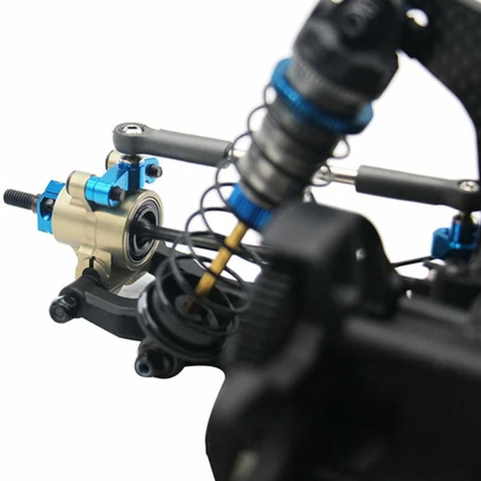 HRAAB722HRC Hot Racing Aluminum Rear High Roll Center Hub Set, 1/10 Team Associated RC10B7