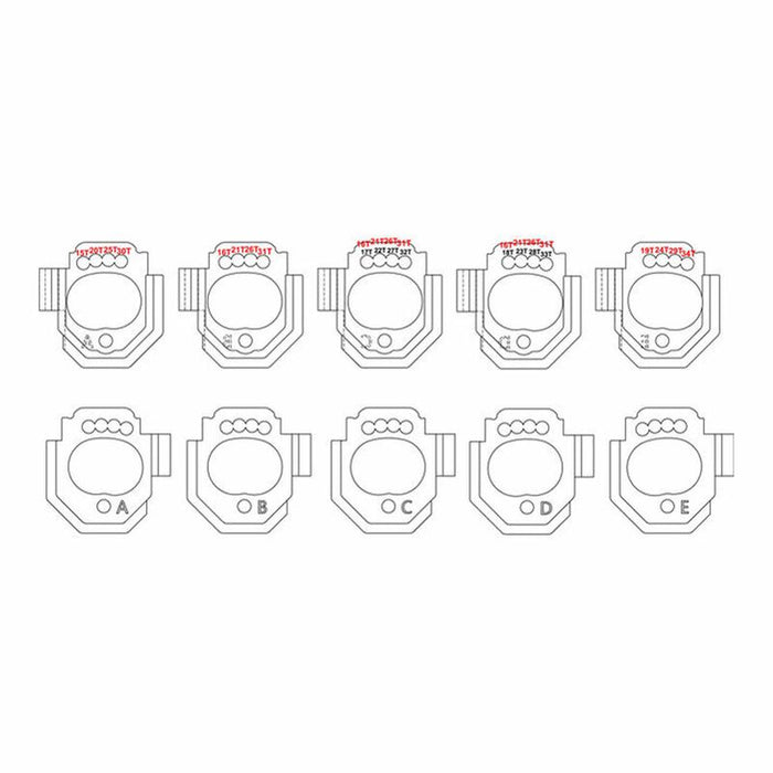 HRAAMN18V Hot Racing Aluminum 15T - 34T Adjustable Motor Mount Set, 1/16 ARRMA Mini Kraton (5)
