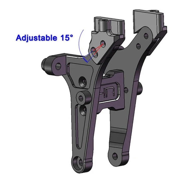 HRAAMN40M02Hot Racing Aluminum Wing Mount & Brace, Red, 1/16 ARRMA Mini Kraton