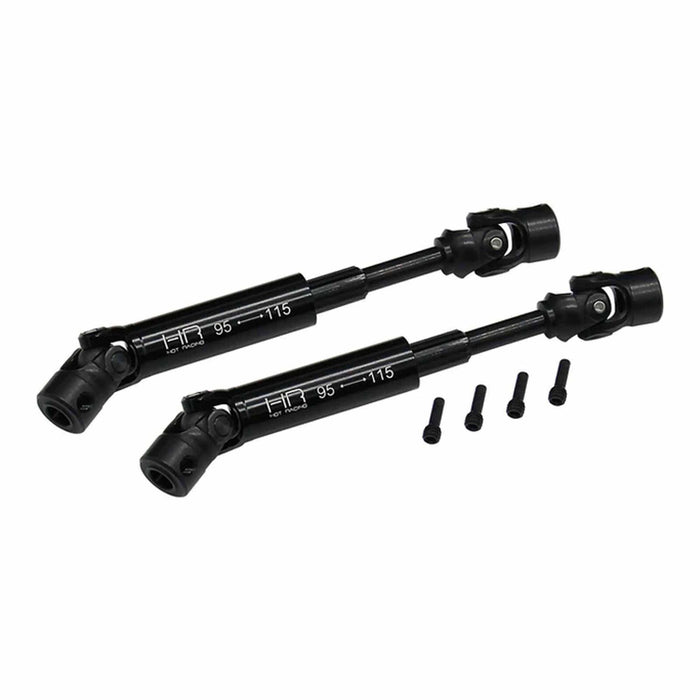 HRAAXPE37XH Hot Racing Steel Heavy Duty Telescoping Center Driveshafts, 1/8 Axial AXP8 Gilamon (2)