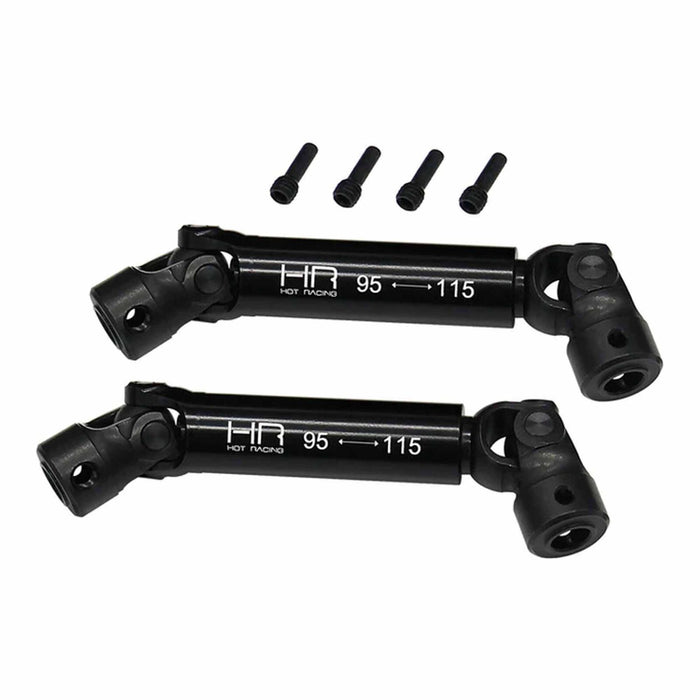 HRAAXPE37XH Hot Racing Steel Heavy Duty Telescoping Center Driveshafts, 1/8 Axial AXP8 Gilamon (2)