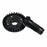 HRAGRM9302R Hot Racing Steel Rear Helical 30T Ring Gear & 12T Pinion Gear Set, ARRMA GROM & Losi NASCAR Vehicles