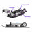 HRALMCB14HL01 Hot Racing Aluminum +5mm High Speed Chassis Kit, 1/24 Losi Micro-B