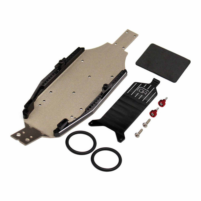 HRALMCB14HL01 Hot Racing Aluminum +5mm High Speed Chassis Kit, 1/24 Losi Micro-B