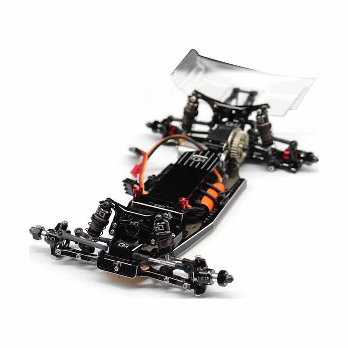 HRALMCB14HL01 Hot Racing Aluminum +5mm High Speed Chassis Kit, 1/24 Losi Micro-B