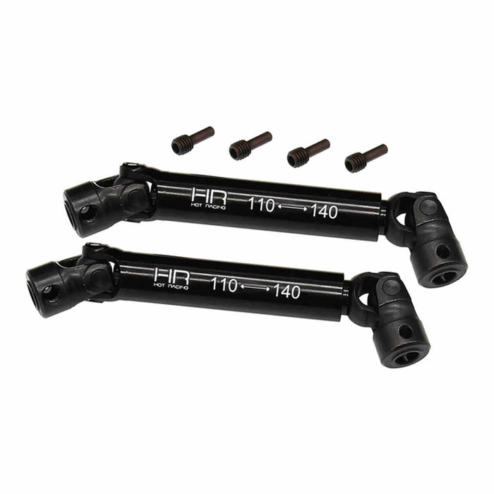 HRALMJ37M Hot Racing Steel Heavy Duty Telescoping Center Driveshafts, 1/8 Losi LMT (2)