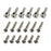 HRALPC39FT08 Jeu de vis Hot Racing pour disque de frein chromé, 1/4 Promoto-MX